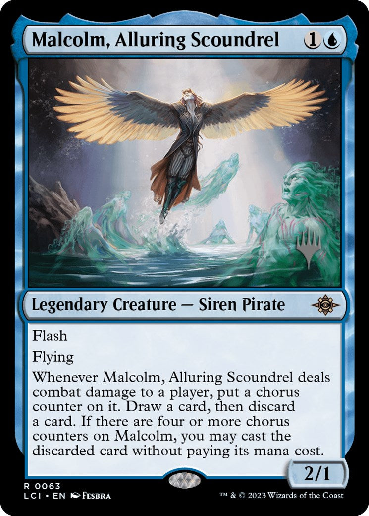 Malcolm, Alluring Scoundrel (Promo Pack) [The Lost Caverns of Ixalan Promos] | Exor Games Truro