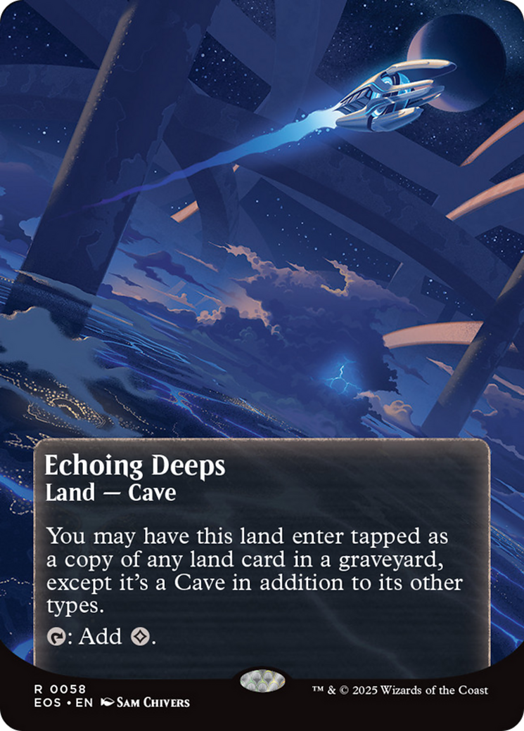Echoing Deeps (0058) (Borderless) [Edge of Eternities: Stellar Sights] | Exor Games Truro