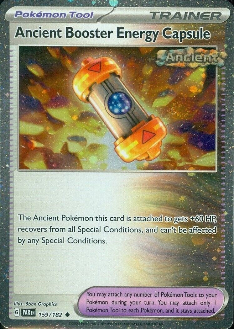 Ancient Booster Energy Capsule (159/182) (Cosmos Holo) [Scarlet & Violet: Paradox Rift] | Exor Games Truro