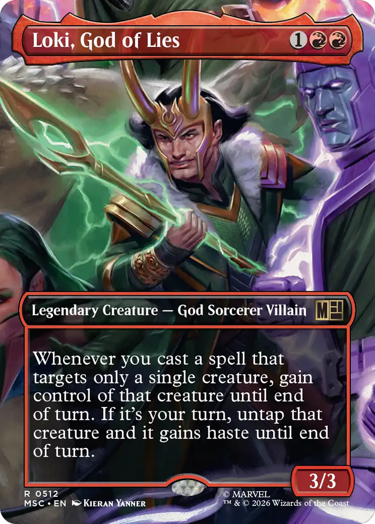 Loki, God of Lies (Borderless) [Marvel Super Heroes Commander] | Exor Games Truro