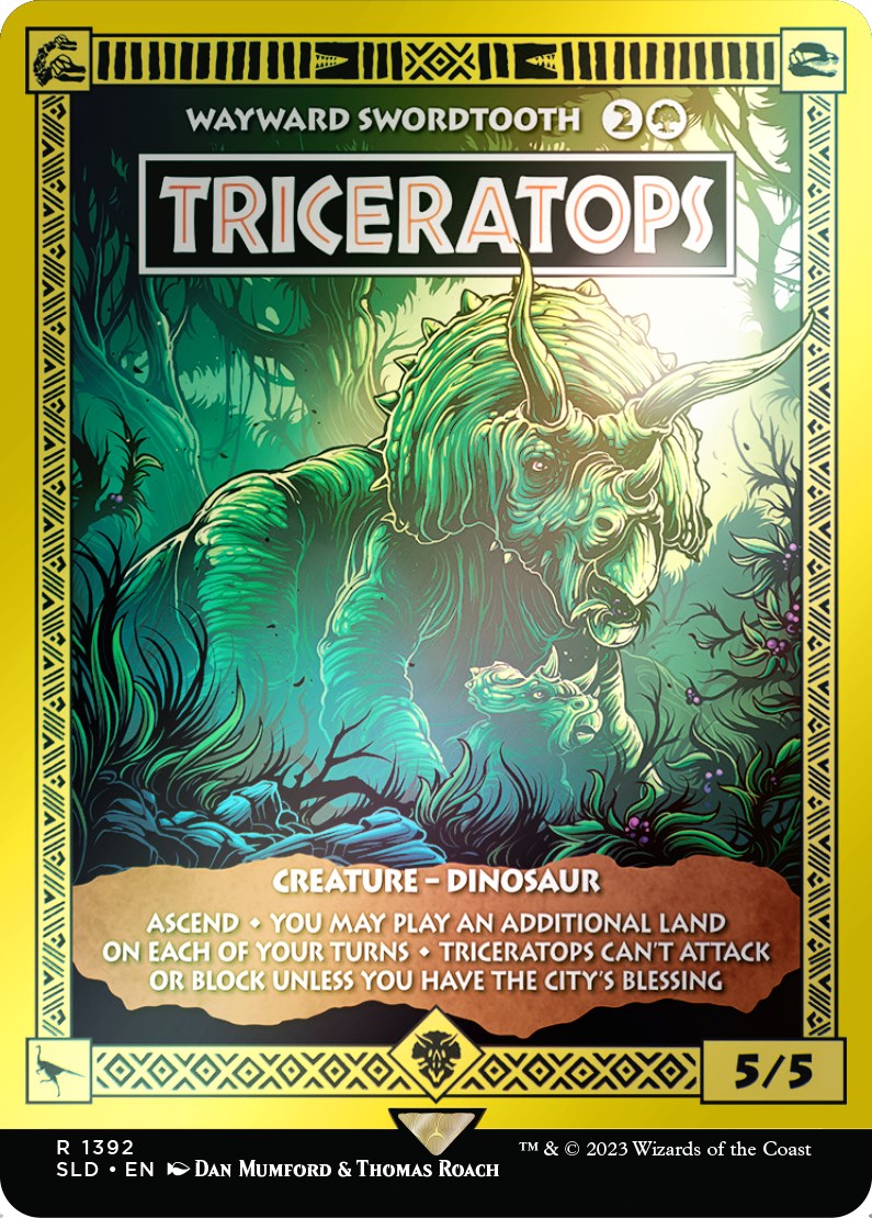 Triceratops - Wayward Swordtooth (Rainbow Foil) [Secret Lair Drop Series] | Exor Games Truro