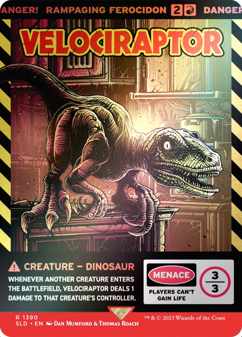 Velociraptor - Rampaging Ferocidon (Rainbow Foil) [Secret Lair Drop Series] | Exor Games Truro