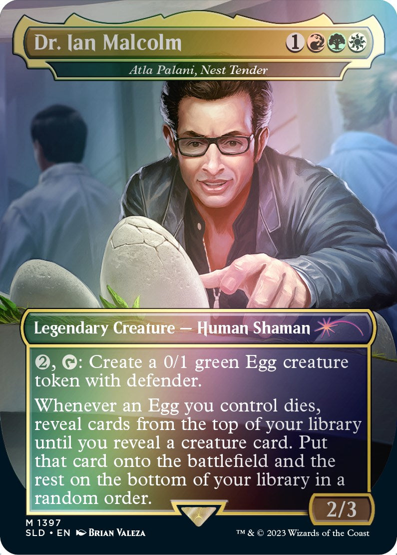 Dr. Ian Malcolm - Atla Palani, Nest Tender (Rainbow Foil) [Secret Lair Drop Series] | Exor Games Truro