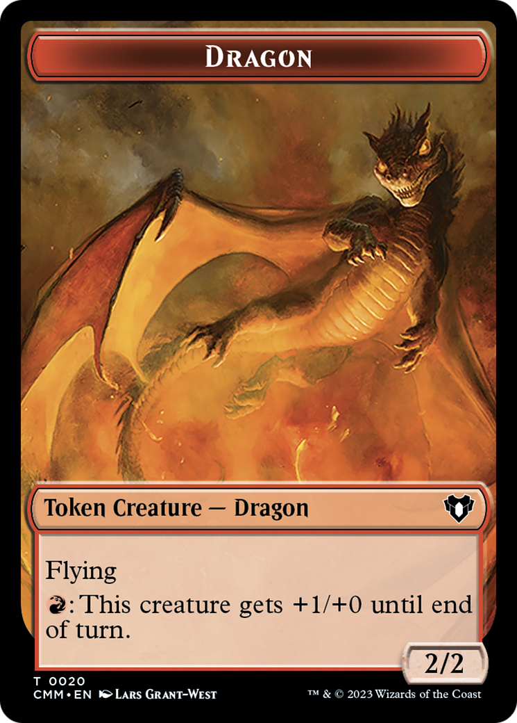 Dragon Token (20) [Commander Masters Tokens] | Exor Games Truro