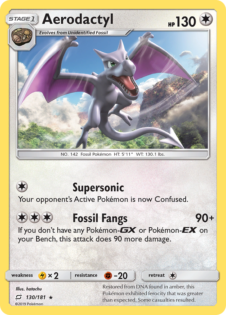 Aerodactyl (130/181) [Sun & Moon: Team Up] | Exor Games Truro