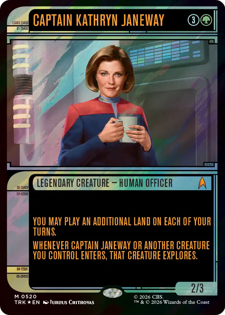 Captain Kathryn Janeway (Showcase) (Surge Foil) [Star Trek] | Exor Games Truro