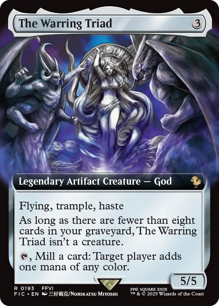 The Warring Triad (Extended Art) [FINAL FANTASY Commander] | Exor Games Truro