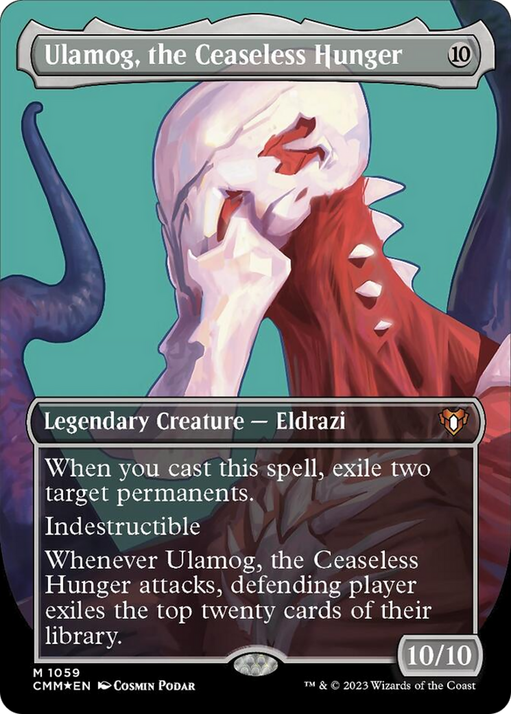 Ulamog, the Ceaseless Hunger (Borderless Textured Foil Frame Break) [Commander Masters] | Exor Games Truro