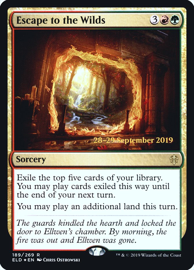 Escape to the Wilds [Throne of Eldraine Prerelease Promos] | Exor Games Truro