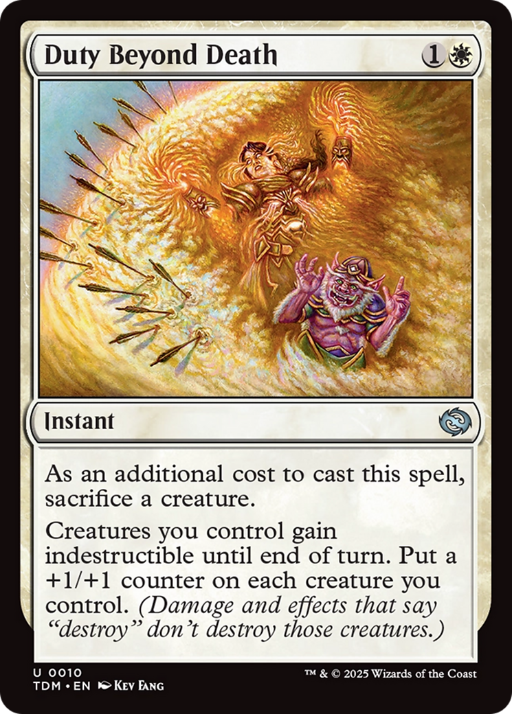 Duty Beyond Death [Tarkir: Dragonstorm] | Exor Games Truro