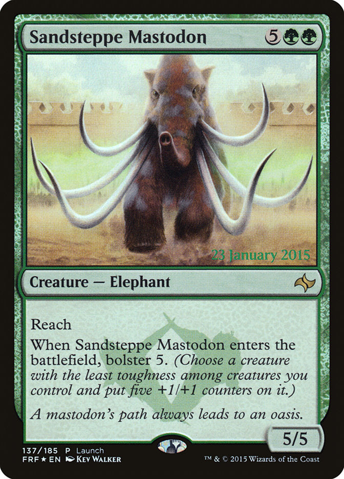 Sandsteppe Mastodon (Launch) [Fate Reforged Prerelease Promos] | Exor Games Truro