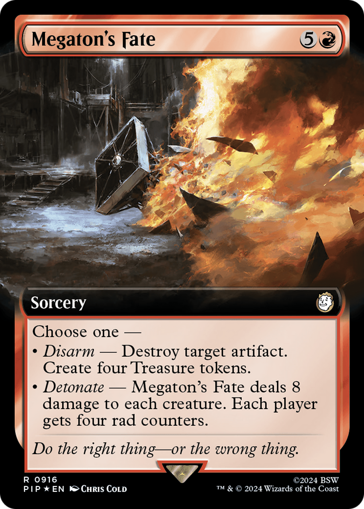 Megaton's Fate (Extended Art) (Surge Foil) [Fallout] | Exor Games Truro