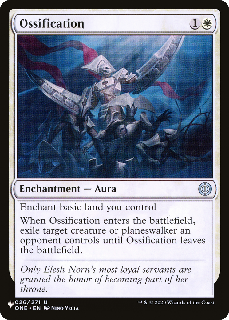 Ossification [The List] | Exor Games Truro