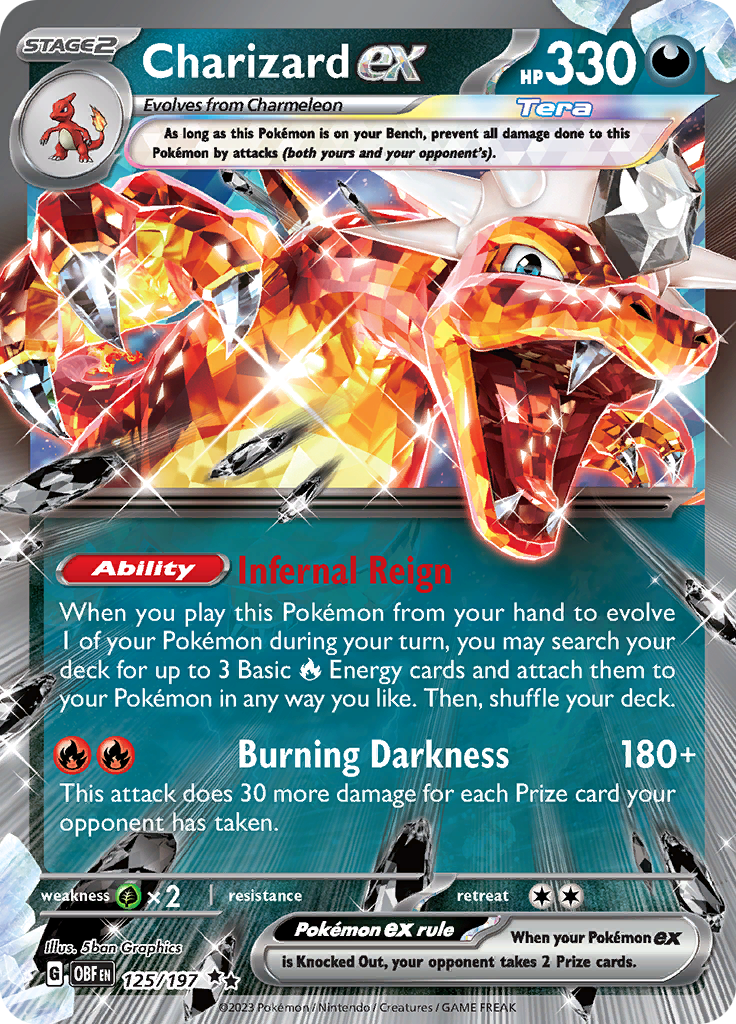 Charizard ex (125/197) [Scarlet & Violet: Obsidian Flames] | Exor Games Truro