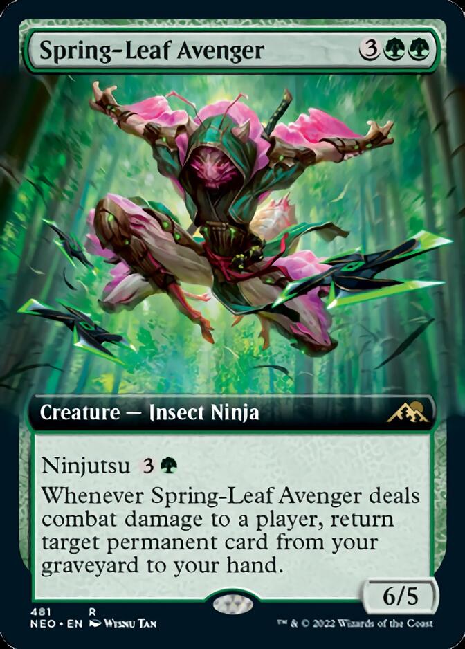 Spring-Leaf Avenger (Extended Art) [Kamigawa: Neon Dynasty] | Exor Games Truro