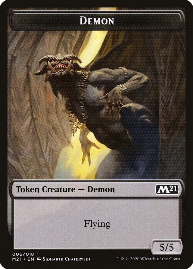 Demon Token [Core Set 2021 Tokens] | Exor Games Truro