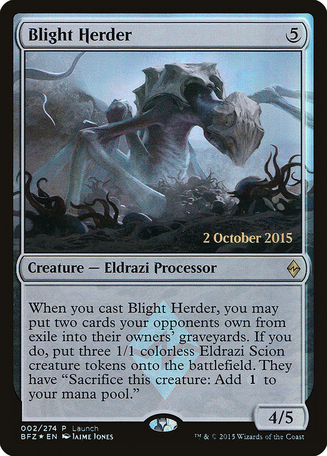 Blight Herder (Launch) [Battle for Zendikar Promos] | Exor Games Truro