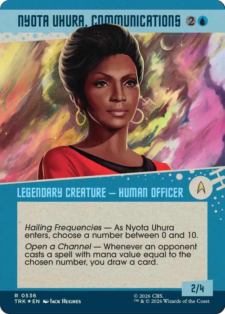 Nyota Uhura, Communications (Showcase) (Surge Foil) [Star Trek] | Exor Games Truro