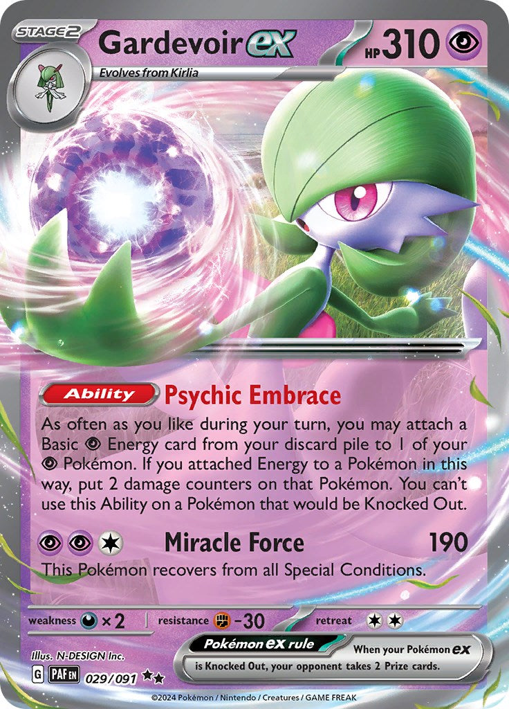 Gardevoir ex (029/091) [Scarlet & Violet: Paldean Fates] | Exor Games Truro