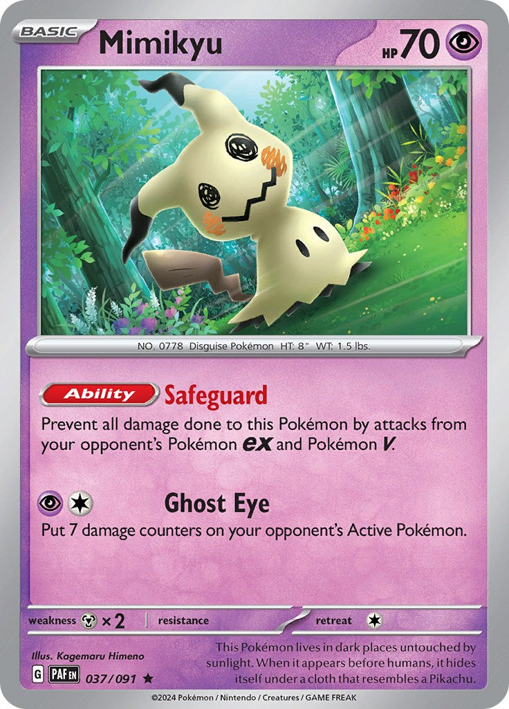 Mimikyu (037/091) [Scarlet & Violet: Paldean Fates] | Exor Games Truro