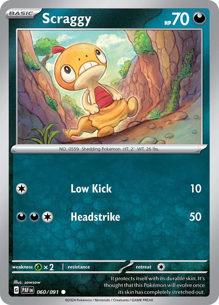 Scraggy (060/091) [Scarlet & Violet: Paldean Fates] | Exor Games Truro