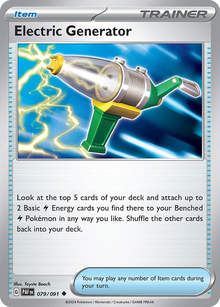 Electric Generator (079/091) [Scarlet & Violet: Paldean Fates] | Exor Games Truro