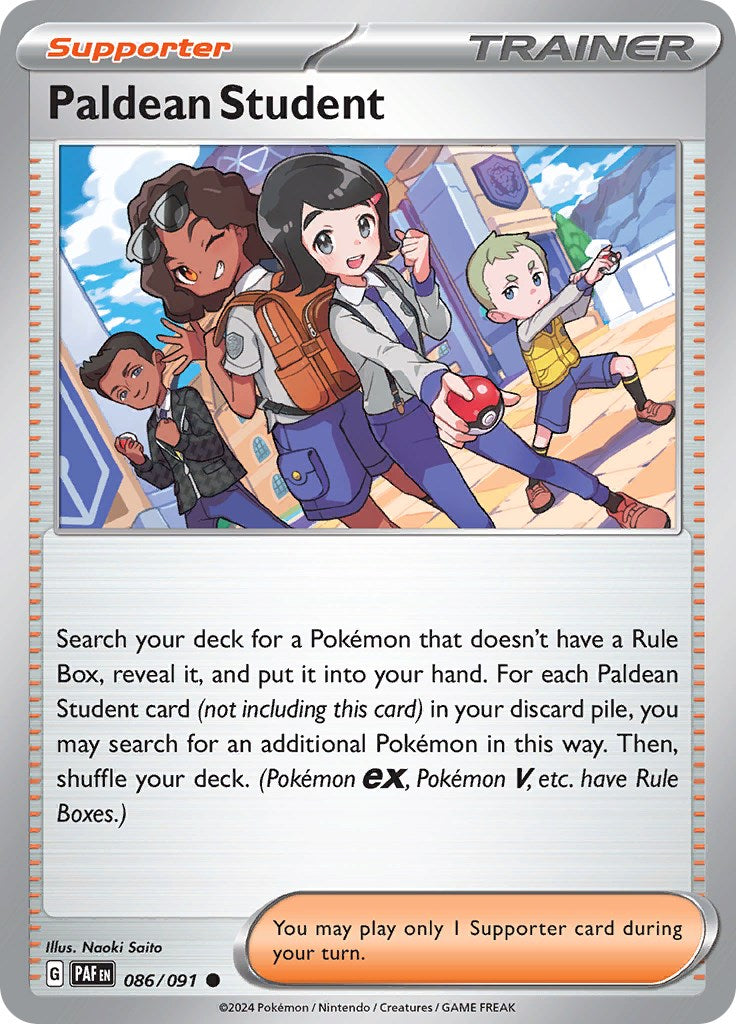 Paldean Student (086/091) [Scarlet & Violet: Paldean Fates] | Exor Games Truro