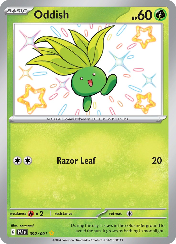 Oddish (092/091) [Scarlet & Violet: Paldean Fates] | Exor Games Truro