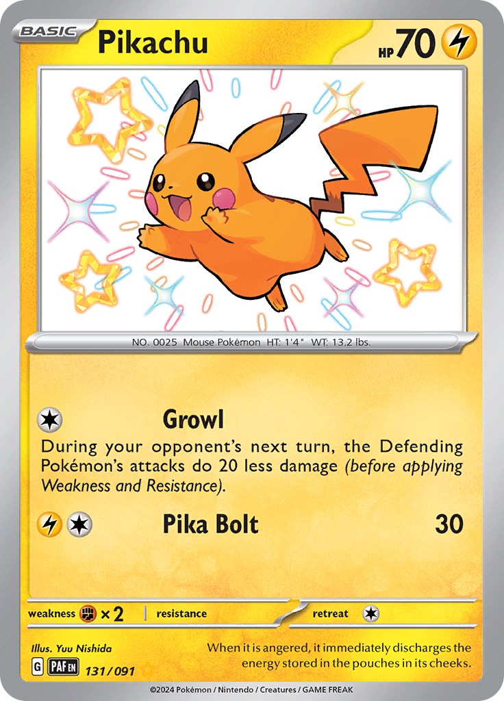 Pikachu (131/091) [Scarlet & Violet: Paldean Fates] | Exor Games Truro