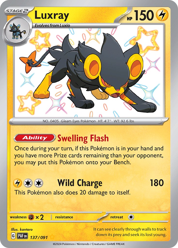 Luxray (137/091) [Scarlet & Violet: Paldean Fates] | Exor Games Truro