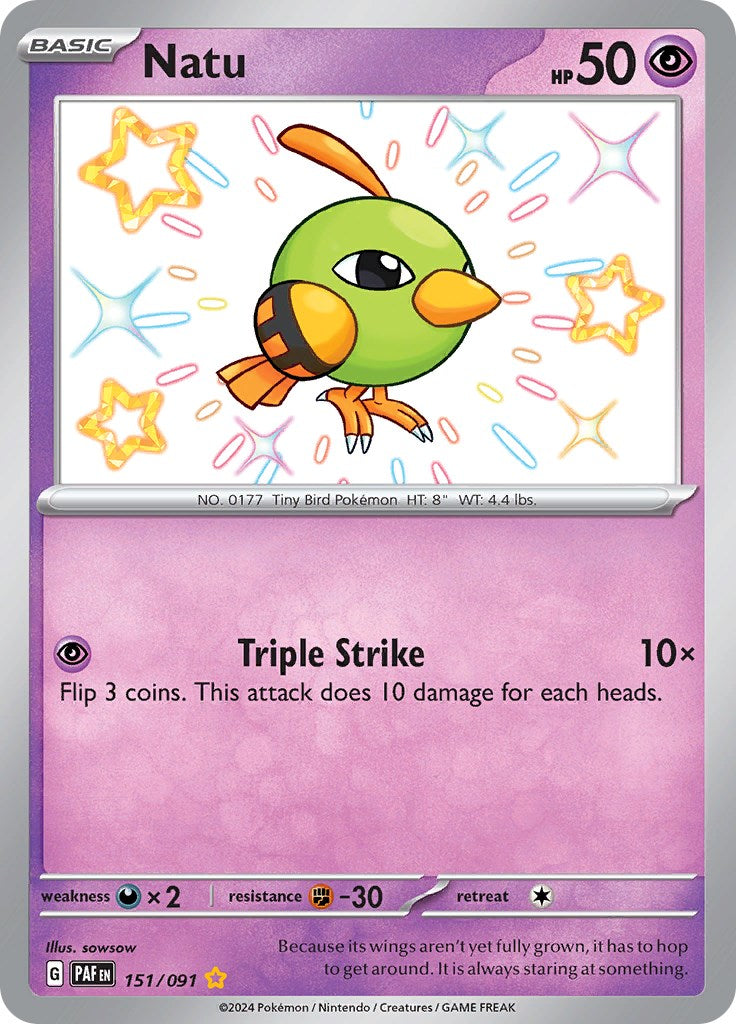 Natu (151/091) [Scarlet & Violet: Paldean Fates] | Exor Games Truro