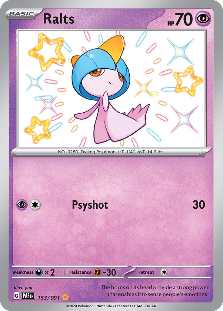 Ralts (153/091) [Scarlet & Violet: Paldean Fates] | Exor Games Truro