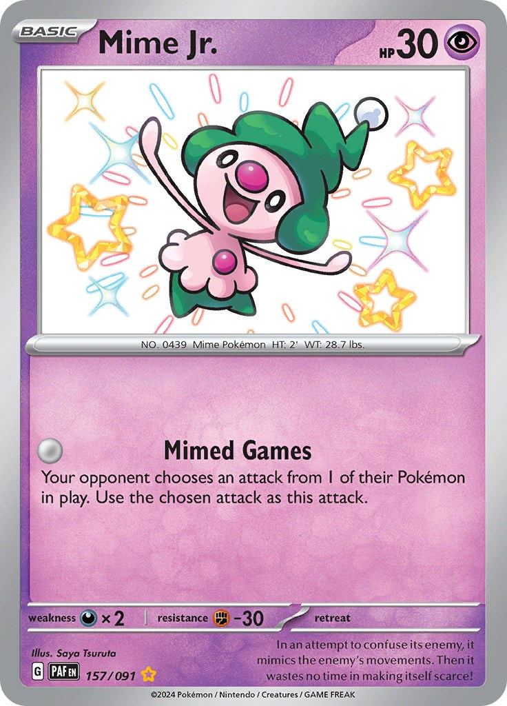 Mime Jr. (157/091) [Scarlet & Violet: Paldean Fates] | Exor Games Truro