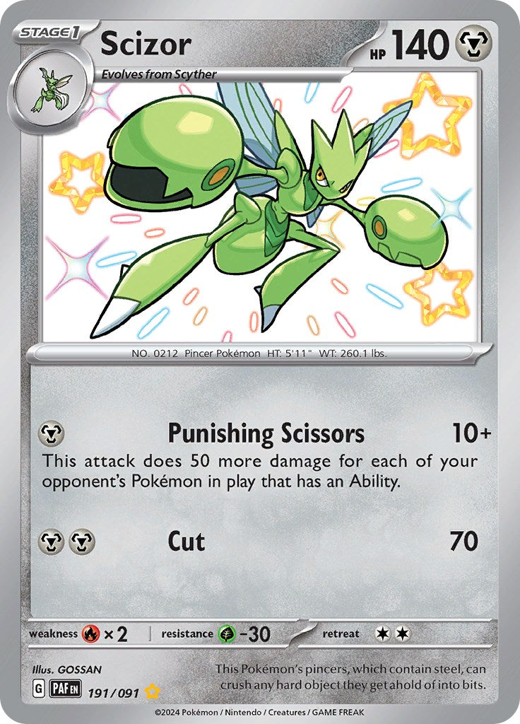 Scizor (191/091) [Scarlet & Violet: Paldean Fates] | Exor Games Truro