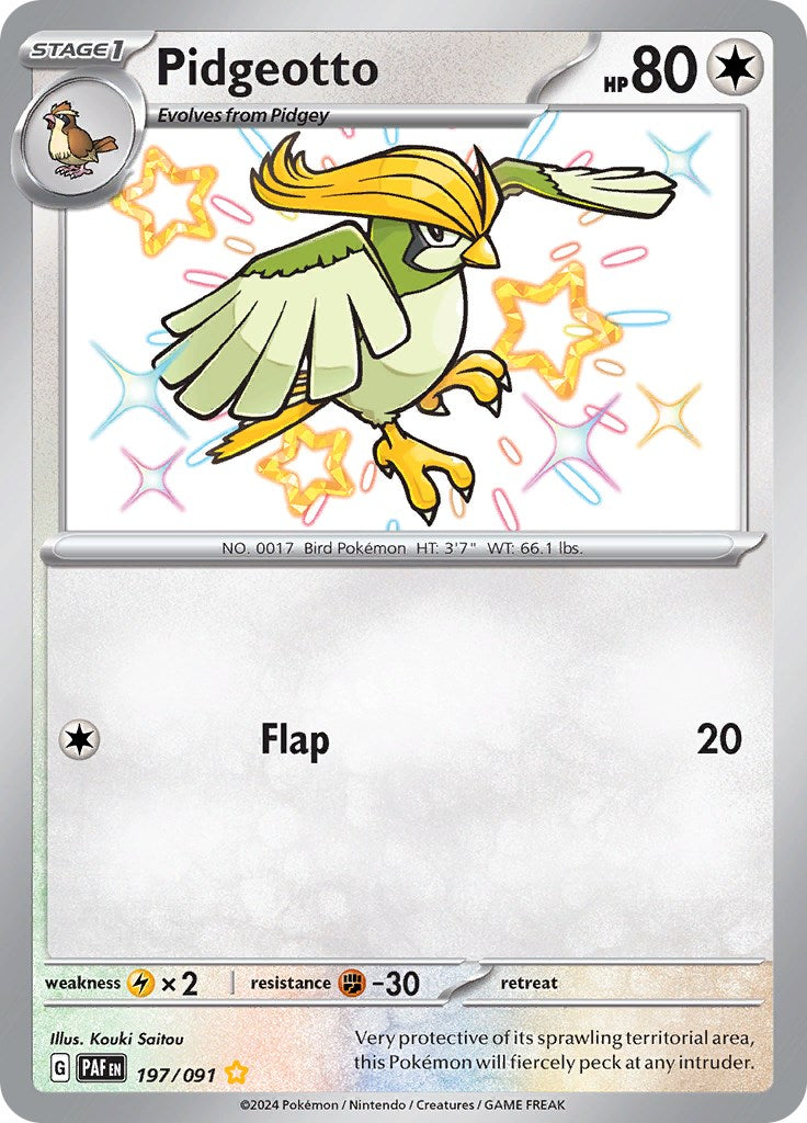 Pidgeotto (197/091) [Scarlet & Violet: Paldean Fates] | Exor Games Truro