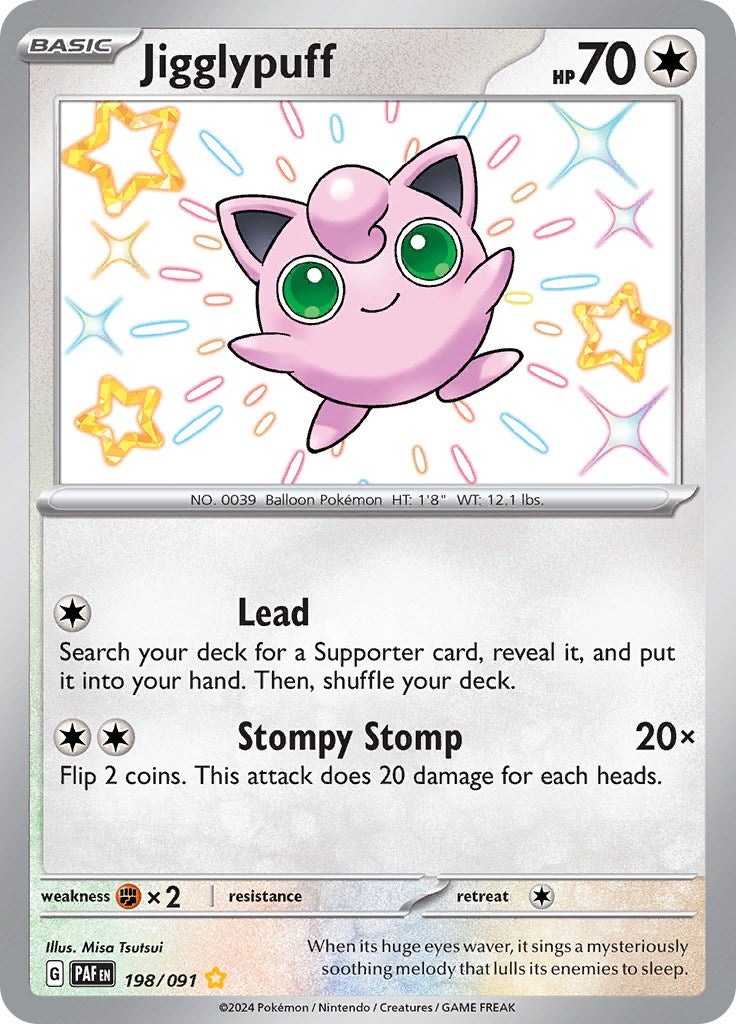 Jigglypuff (198/091) [Scarlet & Violet: Paldean Fates] | Exor Games Truro