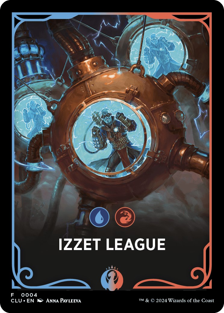 Izzet League Theme Card [Ravnica: Clue Edition Tokens] | Exor Games Truro