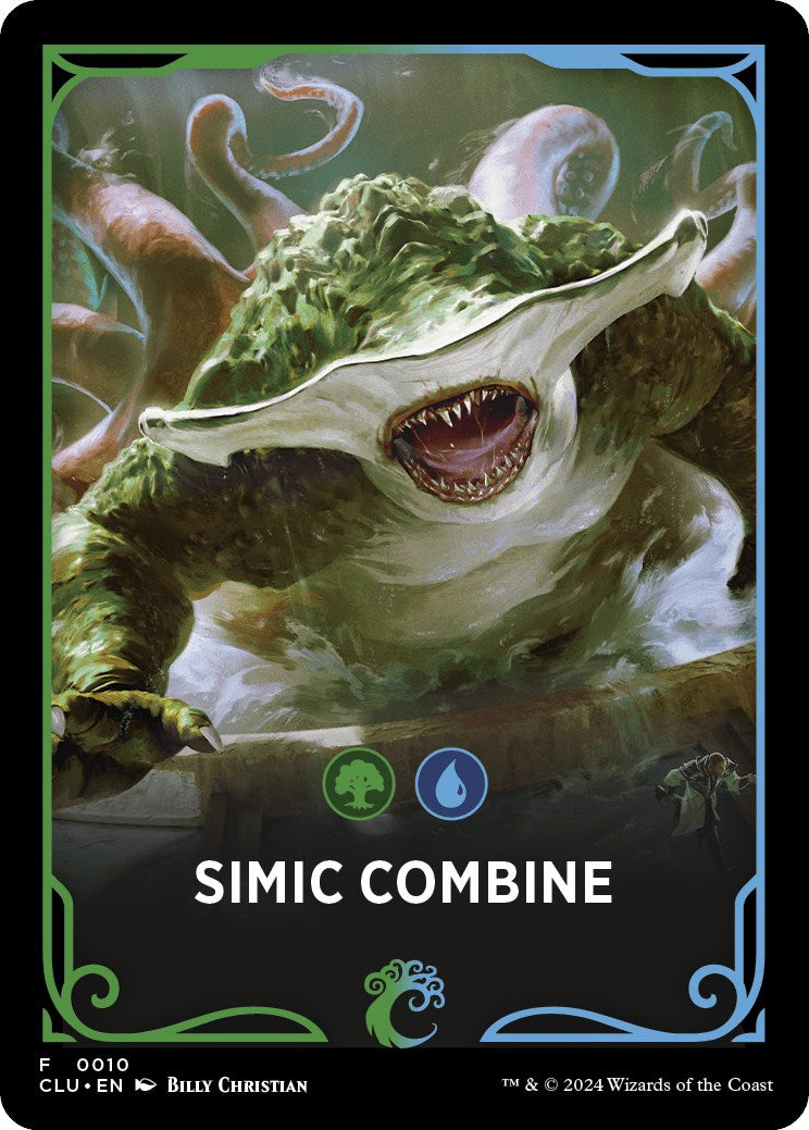 Simic Combine Theme Card [Ravnica: Clue Edition Tokens] | Exor Games Truro