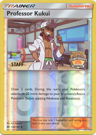 Professor Kukui (128/149) (Regional Championship Promo Staff) [Sun & Moon: Base Set] | Exor Games Truro