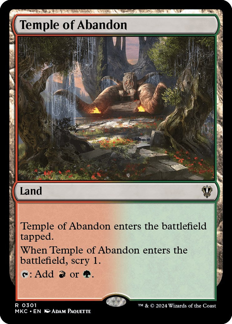 Temple of Abandon [Murders at Karlov Manor Commander] | Exor Games Truro