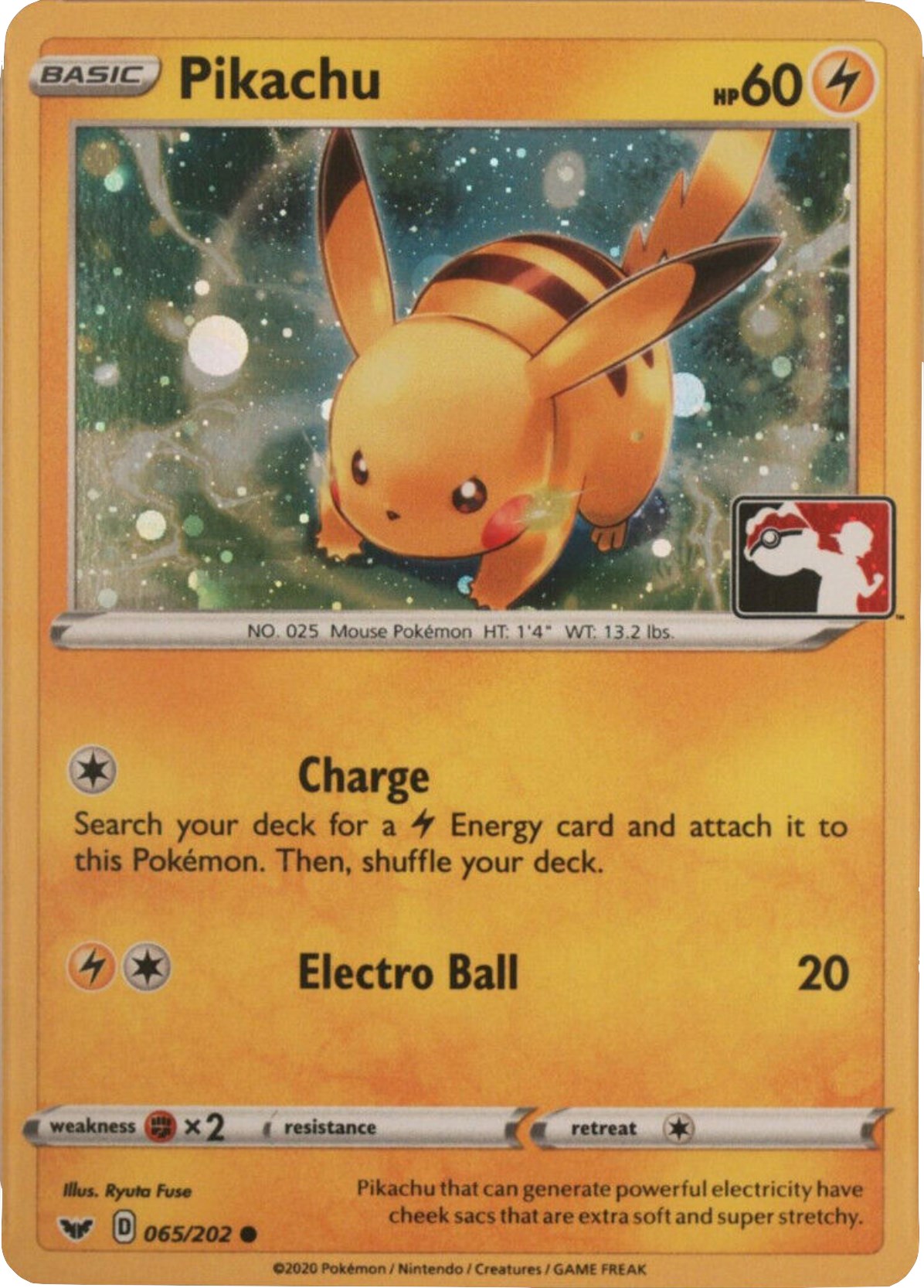 Pikachu (065/202) (Cosmos Holo) [League & Championship Cards] | Exor Games Truro