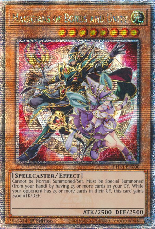 Magicians of Bonds and Unity [PHNI-EN000] Quarter Century Secret Rare | Exor Games Truro