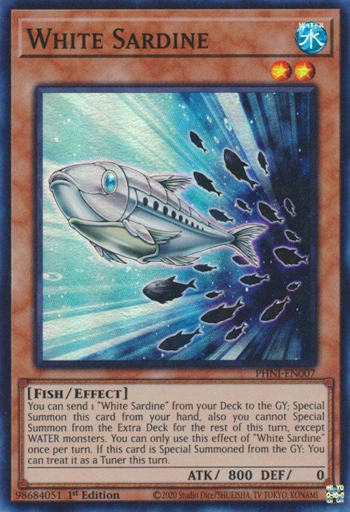 White Sardine [PHNI-EN007] Super Rare | Exor Games Truro