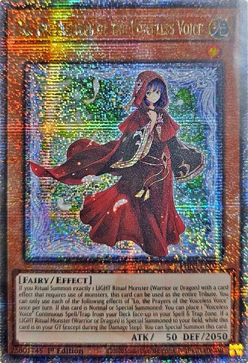 Lo, the Prayers of the Voiceless Voice [PHNI-EN019] Quarter Century Secret Rare | Exor Games Truro