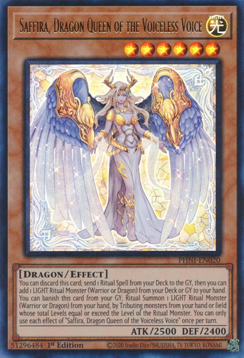 Saffira, Dragon Queen of the Voiceless Voice [PHNI-EN020] Ultra Rare | Exor Games Truro