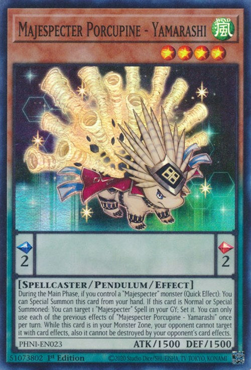 Majespecter Porcupine - Yamarashi [PHNI-EN023] Super Rare | Exor Games Truro