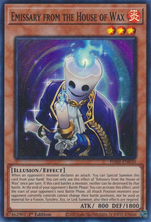 Emissary from the House of Wax [PHNI-EN030] Super Rare | Exor Games Truro