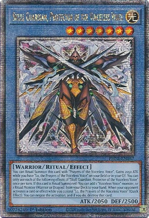 Skull Guardian, Protector of the Voiceless Voice [PHNI-EN037] Quarter Century Secret Rare | Exor Games Truro