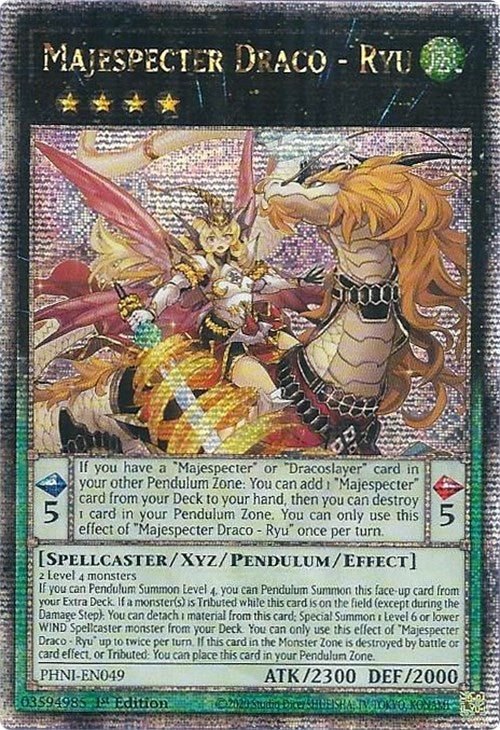 Majespecter Draco - Ryu [PHNI-EN049] Quarter Century Secret Rare | Exor Games Truro