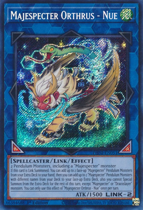 Majespecter Orthrus - Nue [PHNI-EN051] Secret Rare | Exor Games Truro